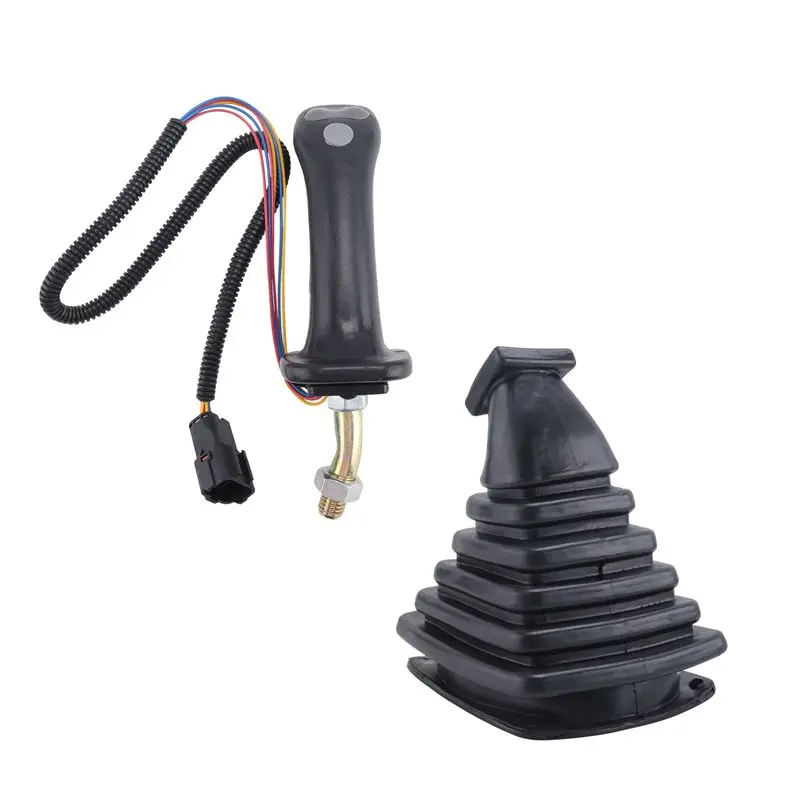 [NEW!A08R】 3 Buttons Excavator Joystick Assy Handle Gears With Dust Cover For Daewoo Doosan DH DX150 215 225 300 370-9C