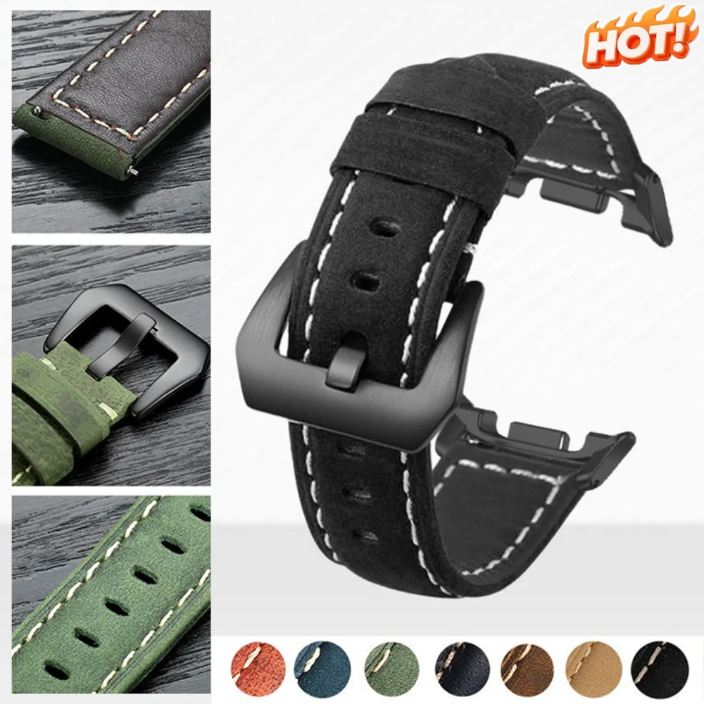 Leather Watchband Bracelet for Samsung Galaxy Watch 8 7 Ultra 2025 Watch8 Classic 44mm 40mm Replacement Strap Accessories