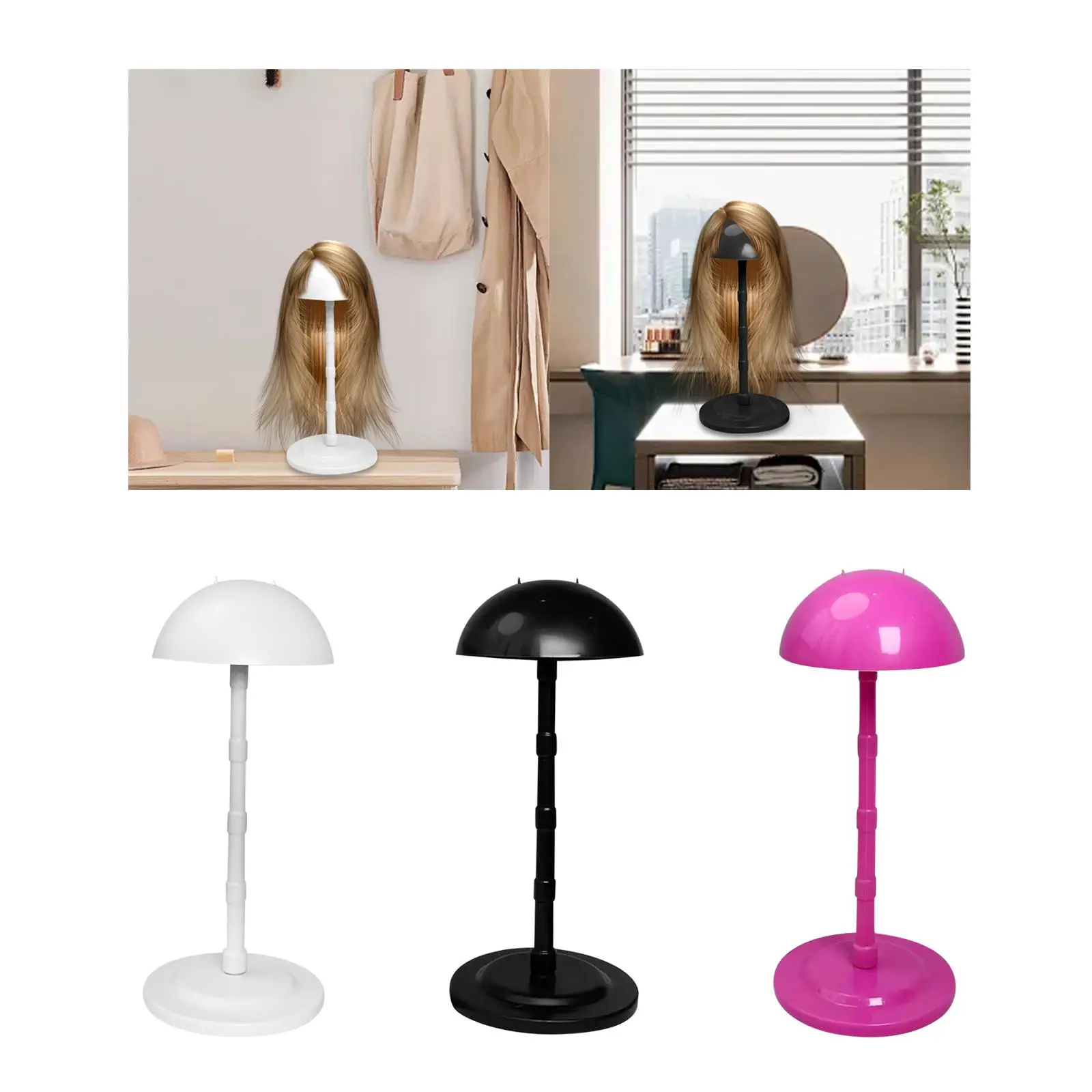 

Wig Stand Lightweight for Multiple Wig Drying Styling Multifunctional Hat Display Stand for Shop Market Salon Mall Beauty Salon