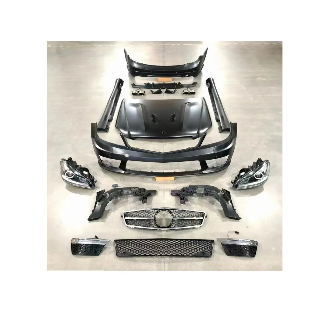

STLFXLstyling Car Conversion Upgrade Facelift Bodykit Front Rear Bumper C63 Body Kit for Mercedes Benz C CLASS W204 LCI