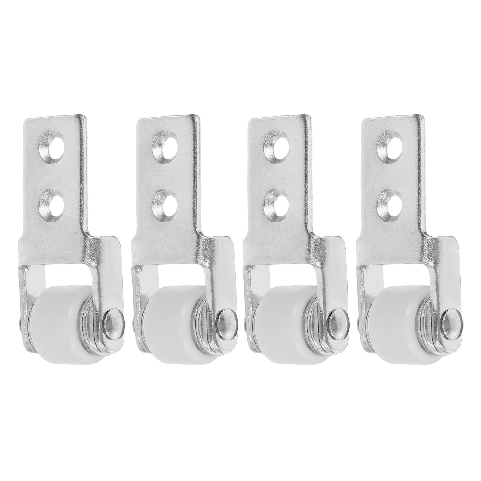 4Pcs Quiet Furniture Track Wheels Nylon Sliding Guide for Dining Tables Closet Doors Smooth Nylon Roller Replacement