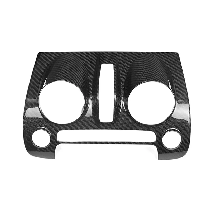 

Carbon Fiber Car Center Console Dashboard Air Conditioning CD Button Panel Cover Trim For Camaro 2010-2015