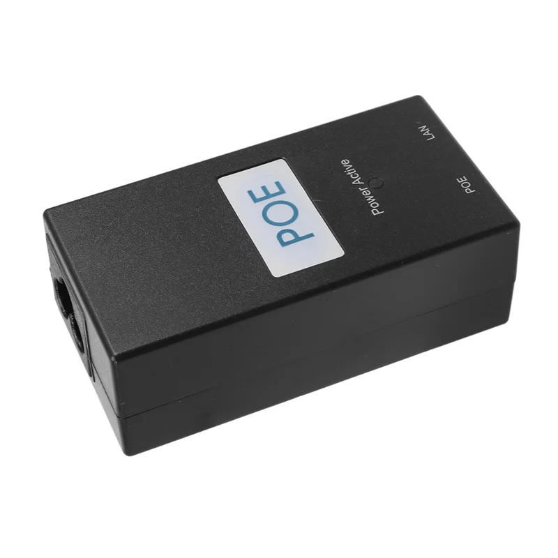 ABKN-2X 24V 0.5A Desktop POE Power Injector Ethernet Adapter Surveillance CCTV For IP Camera Power Supply
