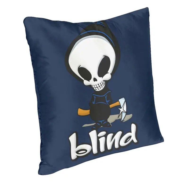 Blind Grim Reaper Cushion Cover Two Side Printing Spitfire Throw Pillow Case for Sofa Fashion Pillowcase Home Decoration