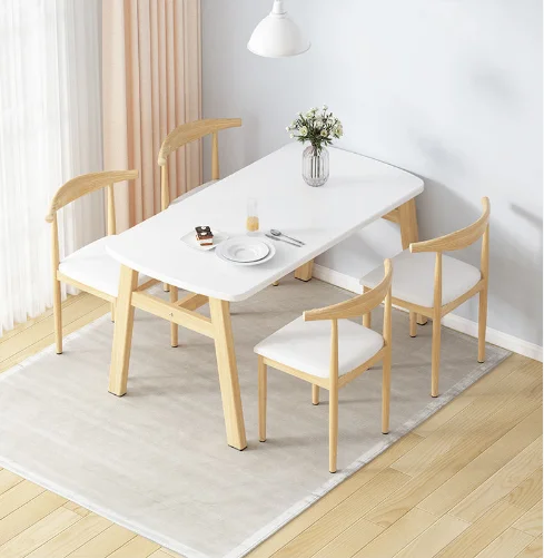 Luxury Dining Table Modern Wooden Rectangular Dining Tables Dining Room Furniture