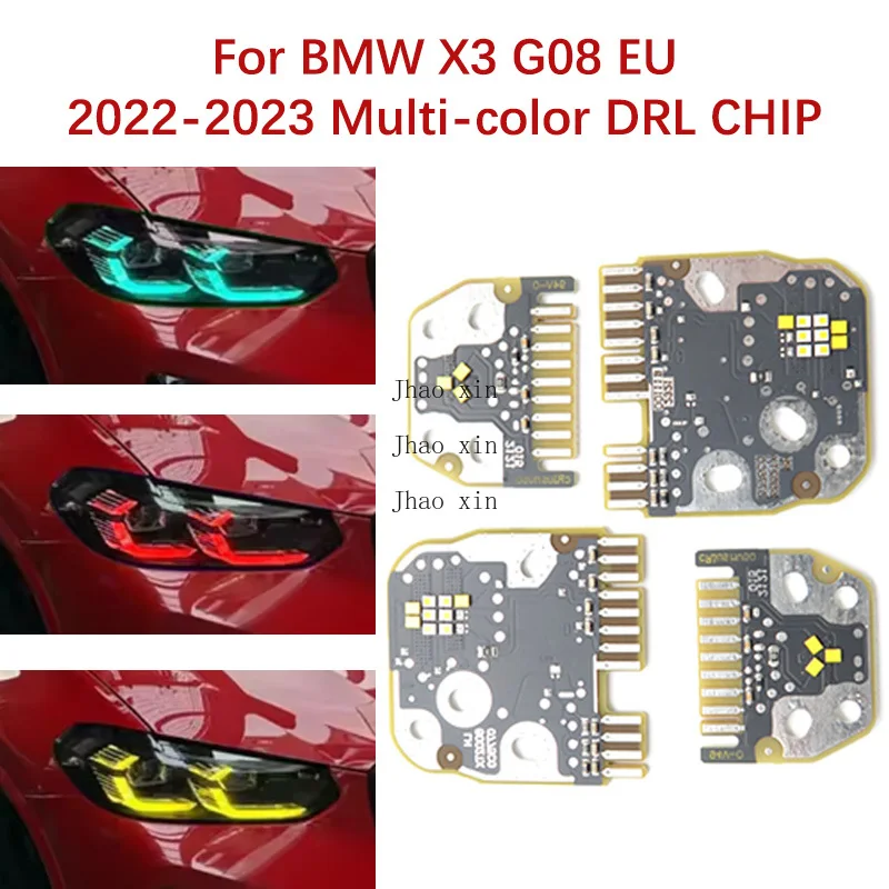 Car Headlight DRL CHIP Lemon Yellow Ice Blue Red Daytime Running Light For BMW X3 G08 22-2023 EU Version Angel Eye Ballast Chip