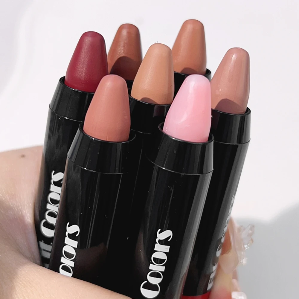 Outline LIPS Shape Lip Liner ดินสอยาวนาน Non-Stick CUP Moisturizing ลิปสติกปากกากันน้ําเซ็กซี่สีแดง Lip แต่งหน้าเครื่องสําอาง