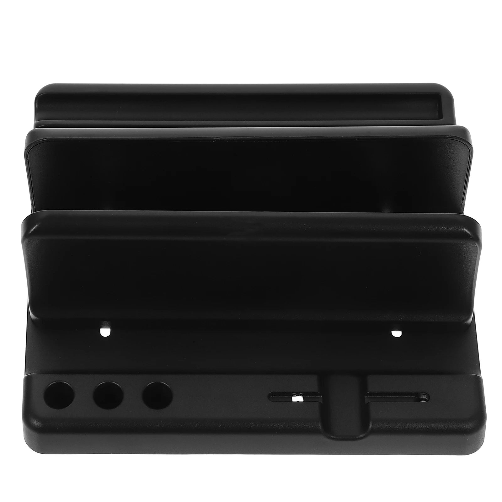 

Laptop Notebook Vertical Holder Plastic Computer Desk Accessory Foldable Support Stable Lightweight Portable Wear Resistant