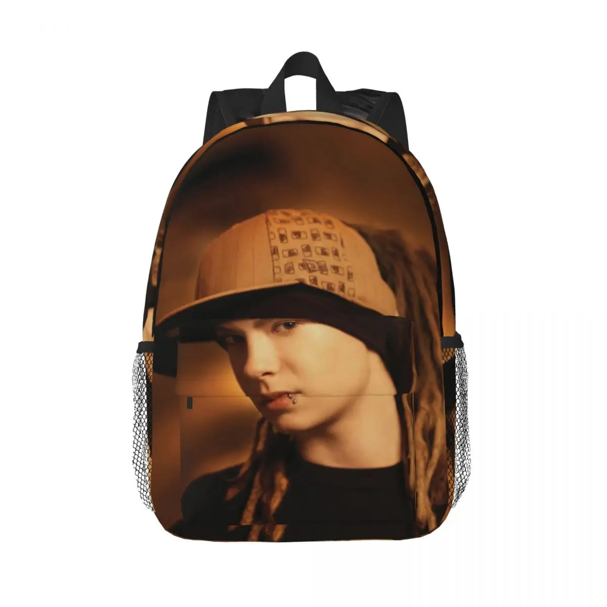 Tokio Hotel Tom Kaulitz Music Band Backpack Daypack Large Capacity Boys Girls BookBag Shoulder Bags for Men Women School Bag