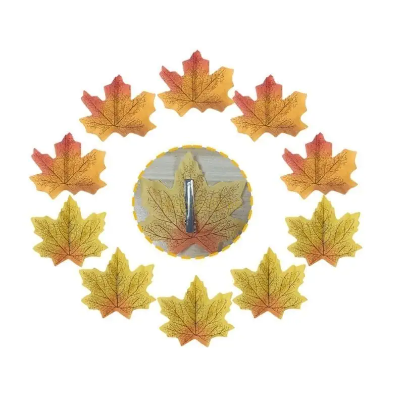 31BF Festival Haarspeldjes Thanksgiving Leaf Haarclip Party Haardecoratie 10 STKS