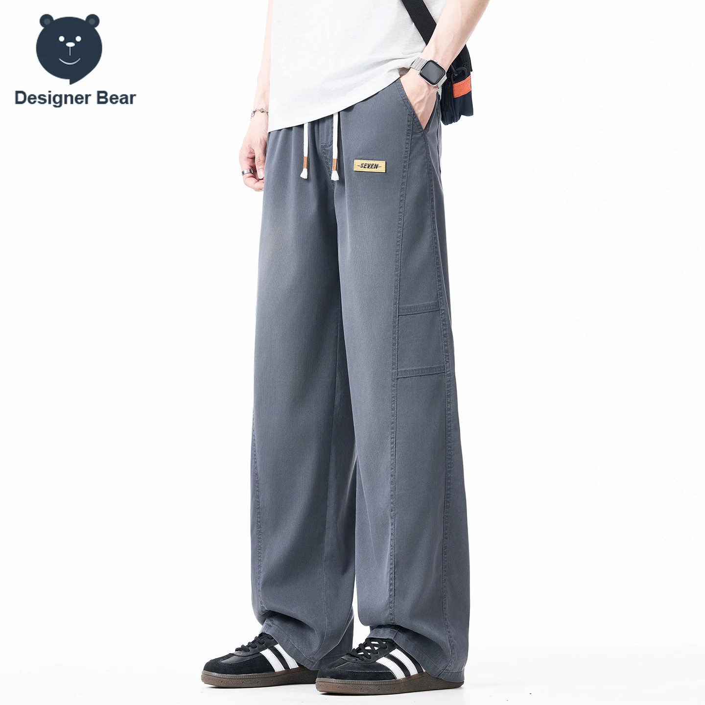 กางเกงขายาวผู้ชายทรงหลวมสไตล์ล - Streetwear Brand Designs บทวิจารณ์และราคา