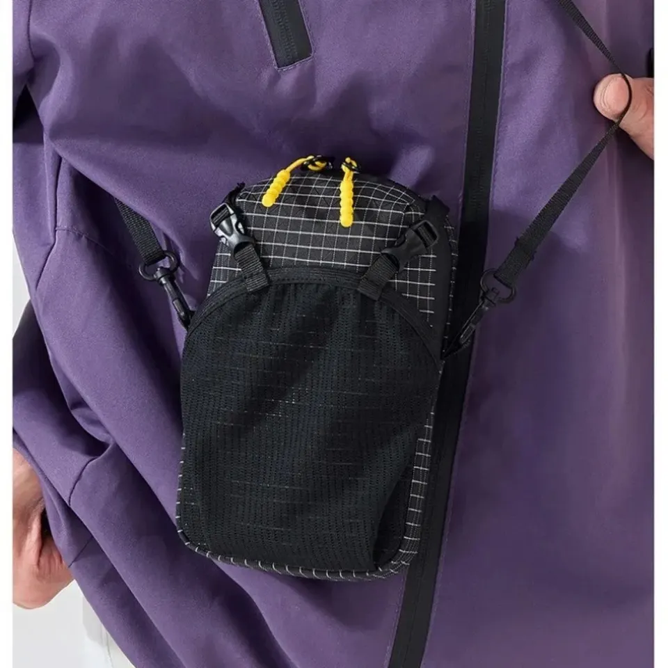 Shoulder Strap Phone Pouch Waterproof Lightweight Attachment Bag For Backpack Hiking Camping Sports - Detail Angle #03