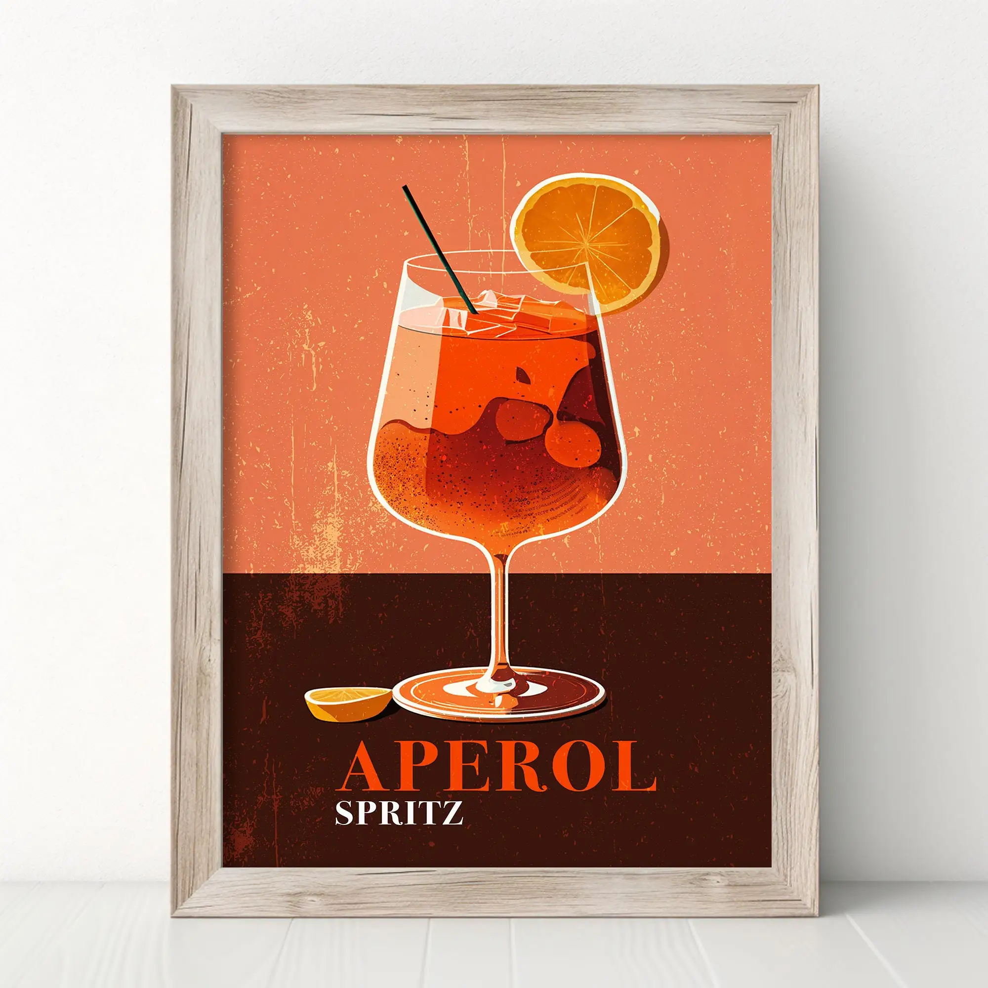 Vintage Cocktail Mojito Aperol Cosmopolitan Lemon Orange Poster Print Wall Art Pictures Canvas Painting Room Home Decor Gift