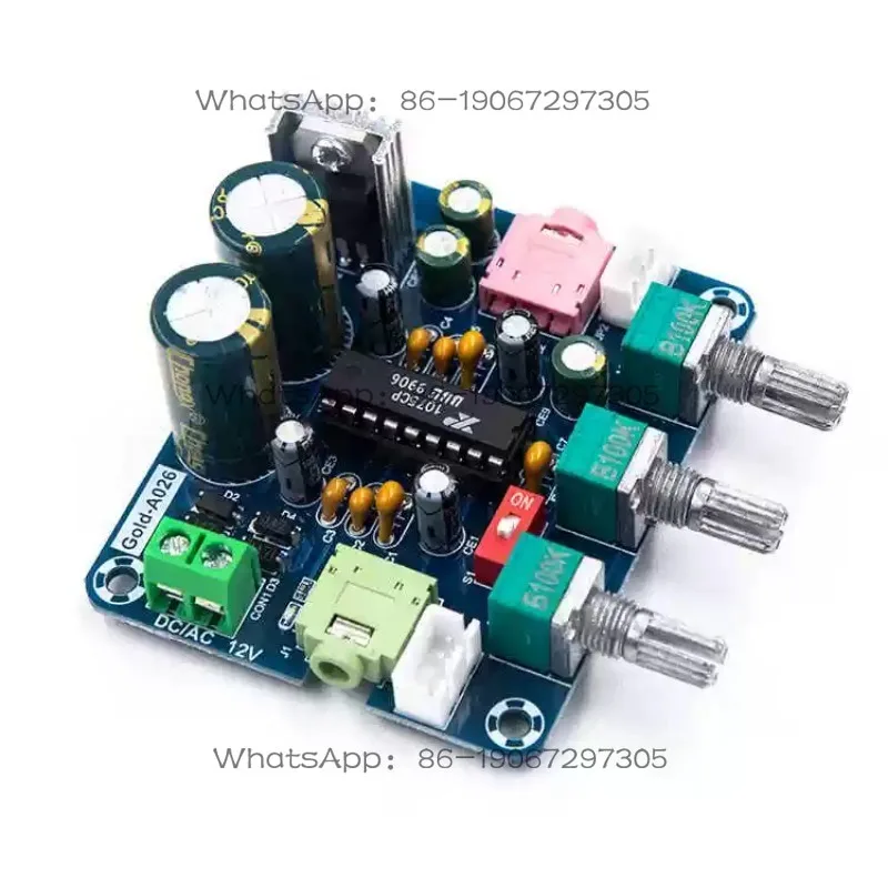 Gold-A026 XR1075 Digital Tone Board BBE Audio Processor Pre-amplifier Module DIY Audio Box
