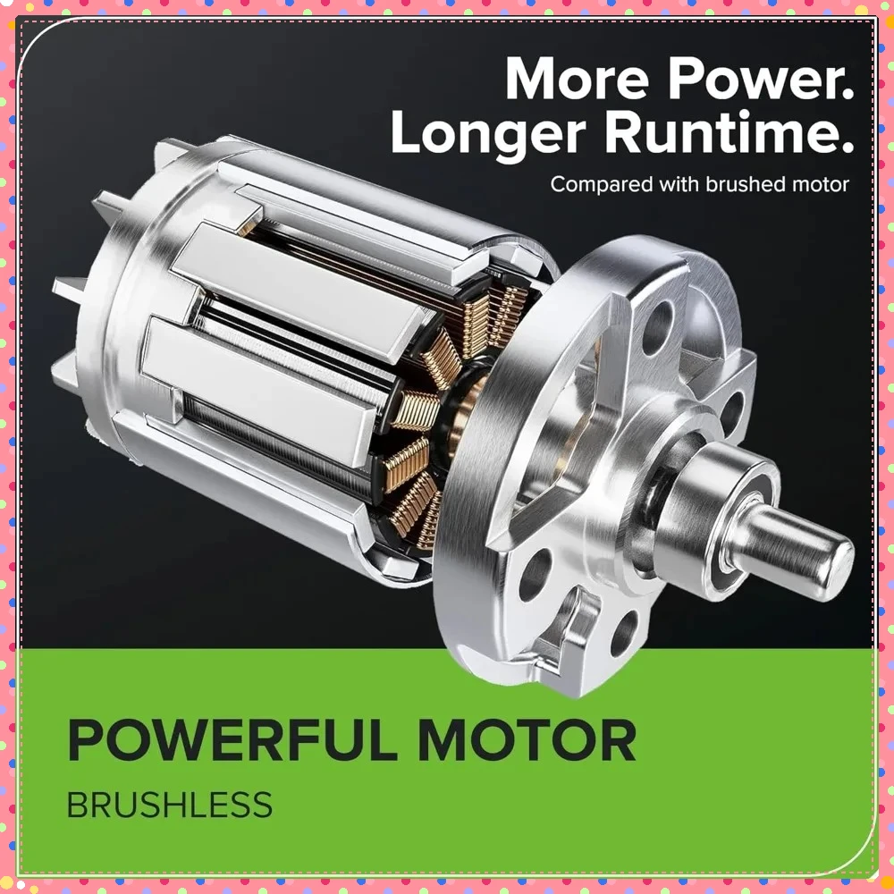 جزازة دفع قوية بدون فرش، وبطارية 4.0 أمبير وشاحن سريع. وظيفة 2 في 1 للتدليب والتعبئة المتفوقة.