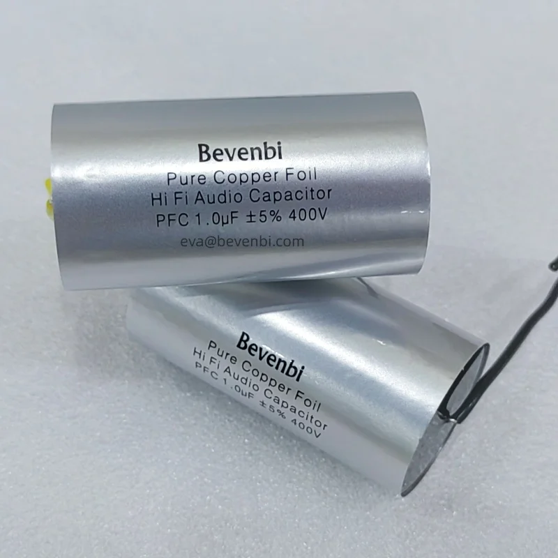 Bevenbi 1uF 400V Copper Foil Capacitor for Hi-End Amplifiers and Audio Speaker