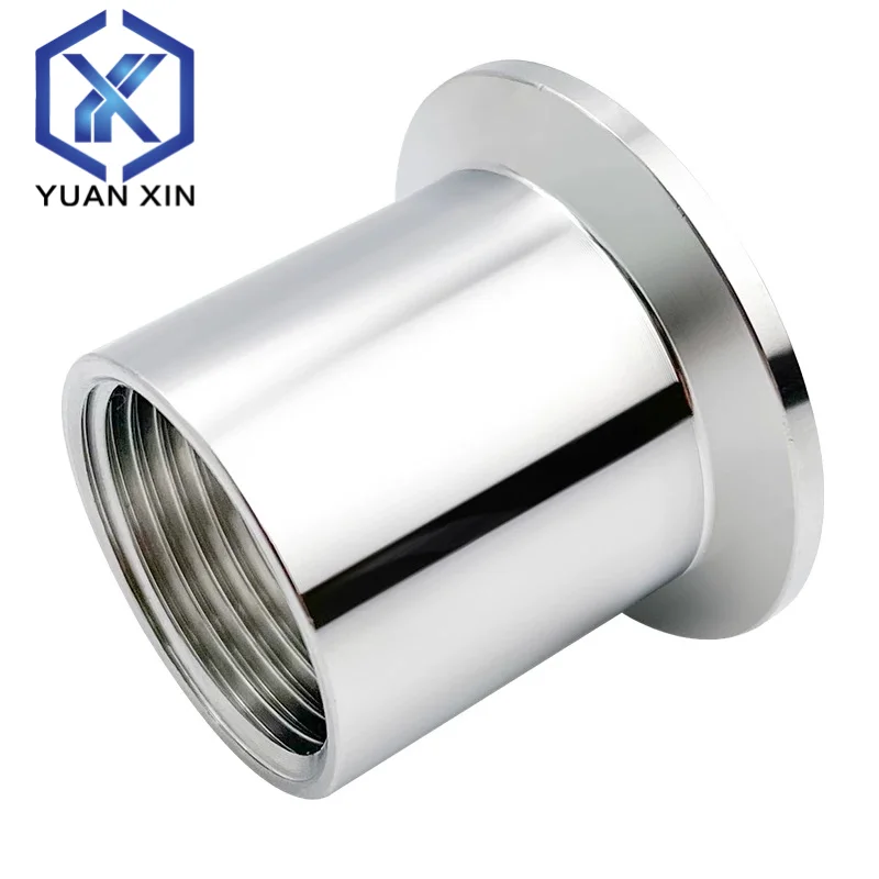 Conector de rosca interna tipo abrazadera de acero inoxidable 304, rosca interna de grado sanitario DN6-DN100