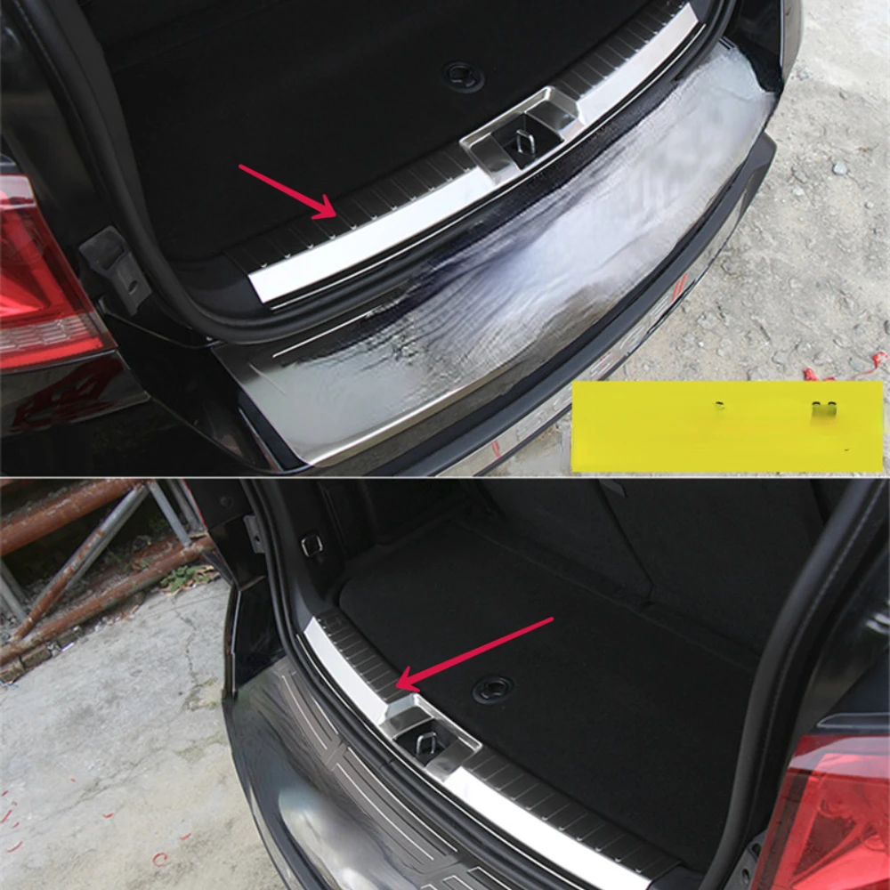 For Dodge Journey JUCV Fiat Freemont 2011-2018 Steel Inner Rear Bumper Protector Rear Trunk Door Sill Threshold Car Accessories