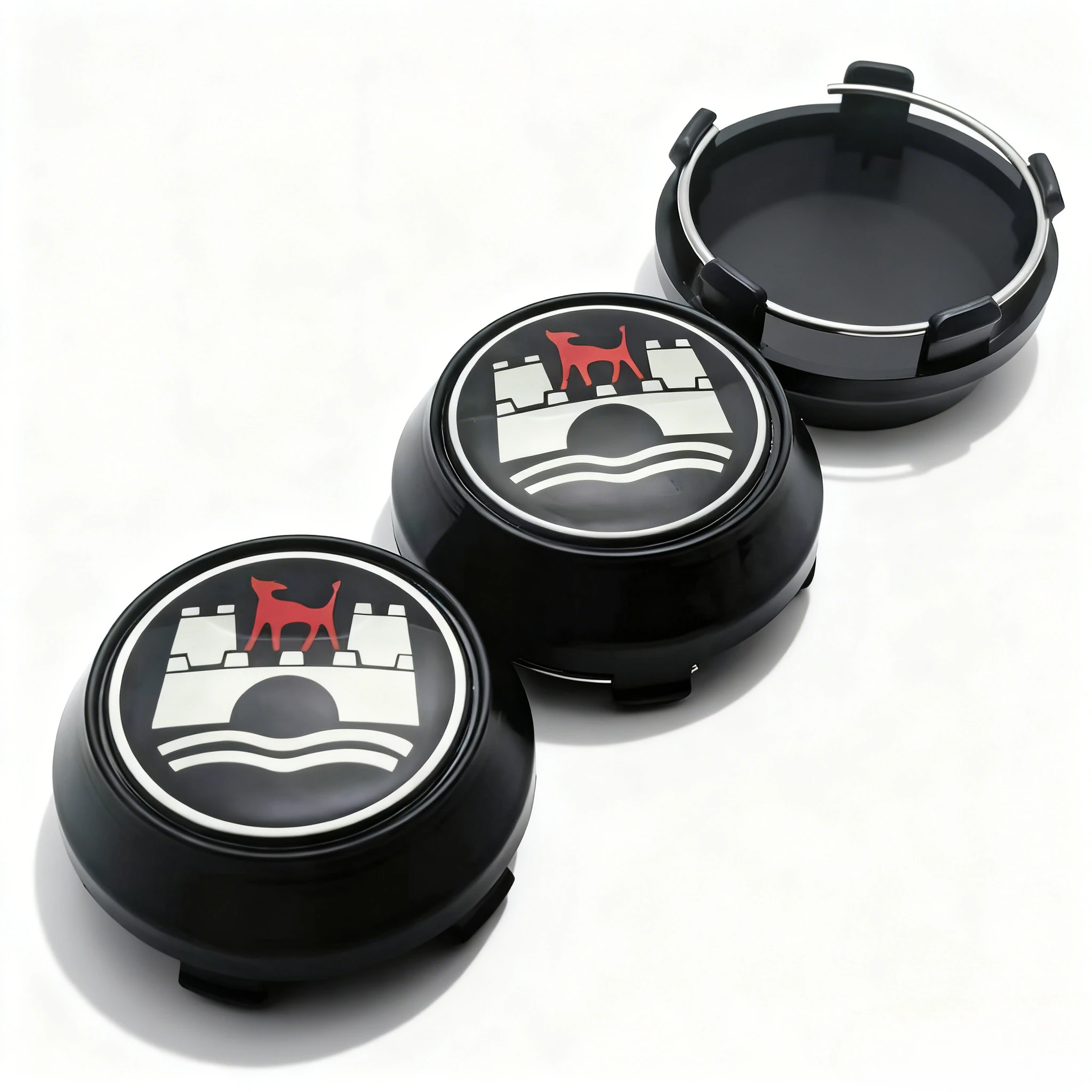 4 قطعة شعار وولفسبورغ شعار سيارة عجلة مركز قبعات 60 مللي متر 56 مللي متر عجلات محور عالية غطاء الذئب شارة حافة Hubcaps غطاء استبدال الملحقات #4