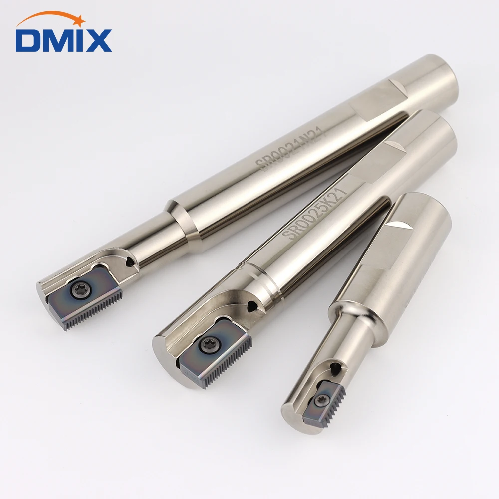 DMIX Thread milling cutter Internal cooling multi-tooth thread comb carbide alloy SR thread knife 14I 21I 30I Milling insert