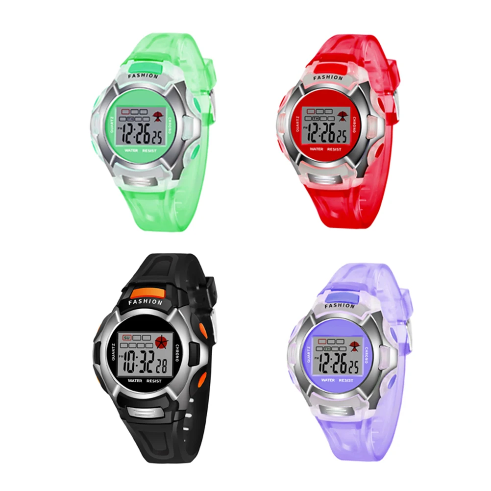 Digital Watch Luminous Waterproof Electronic Meter Wrist Student