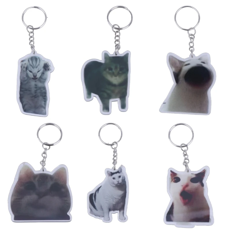 Moderne Katze Schlüsselanhänger Taschenanhänger Schlüsselanhänger Ornament Bringen Sie in Ihre Dropship-Sammlung