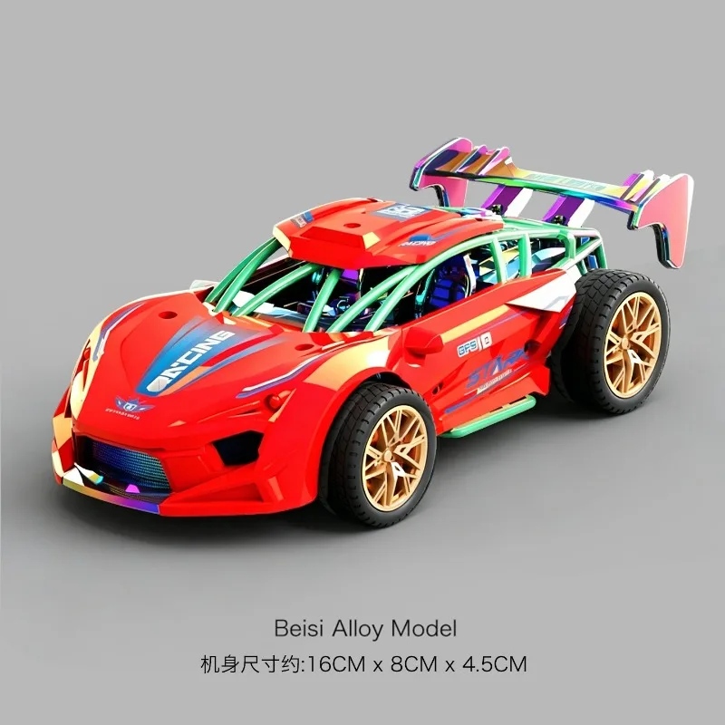 diecast racing car model alloy sports vehicle toy with engine sound drift practical gift for hobby collection desktop display - view 5