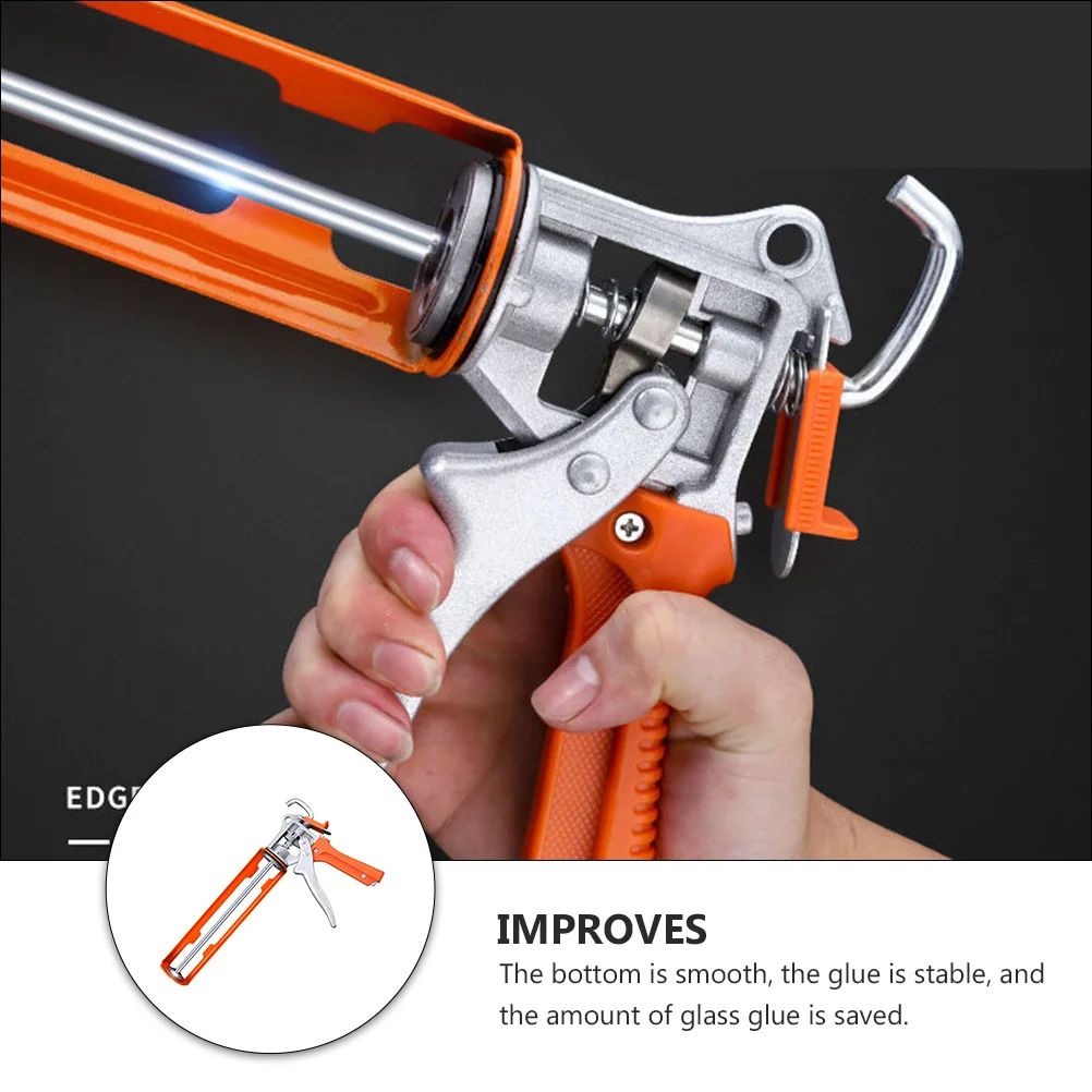 

1Pcs Thickened Glass Glue Shooter Rotary Design Household Caulking Tool Construction Supplies Manual Glue Dispenser Game