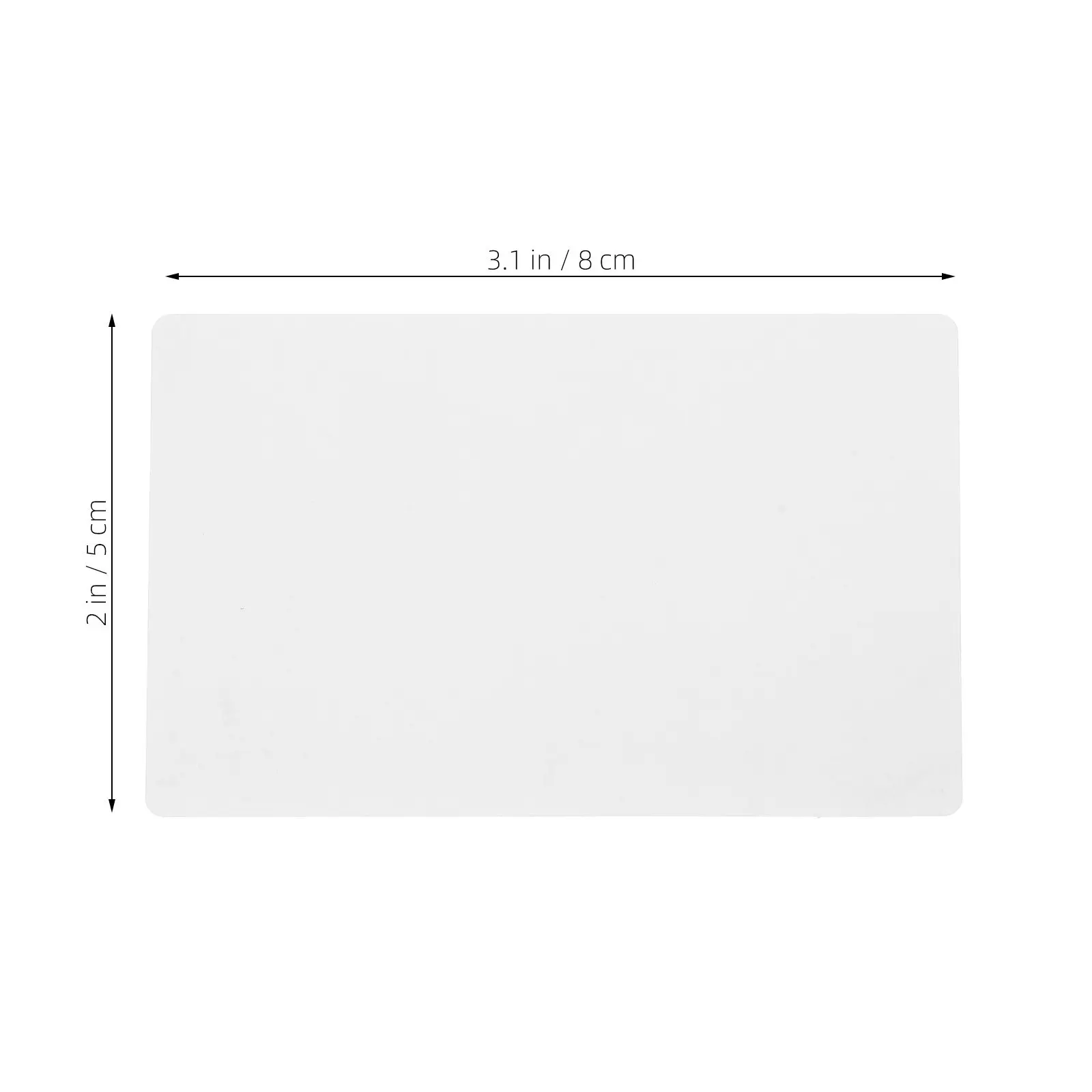 100Pcs 80x50mm White Round Corner Self Adhesive Labels Copperplate Paper Printable Address Labels for Envelopes Packages Drawers