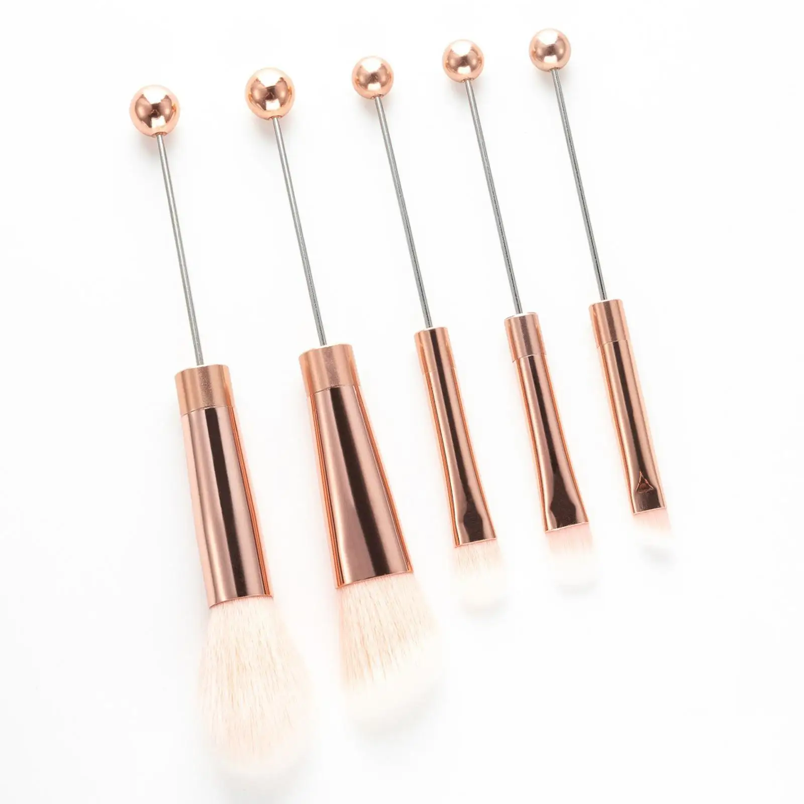 5Pcs Makeup Brushes Set Blending Face Powder DIY with Soft Synthetic Fiber Professional for Sisters Girlfriend Gift