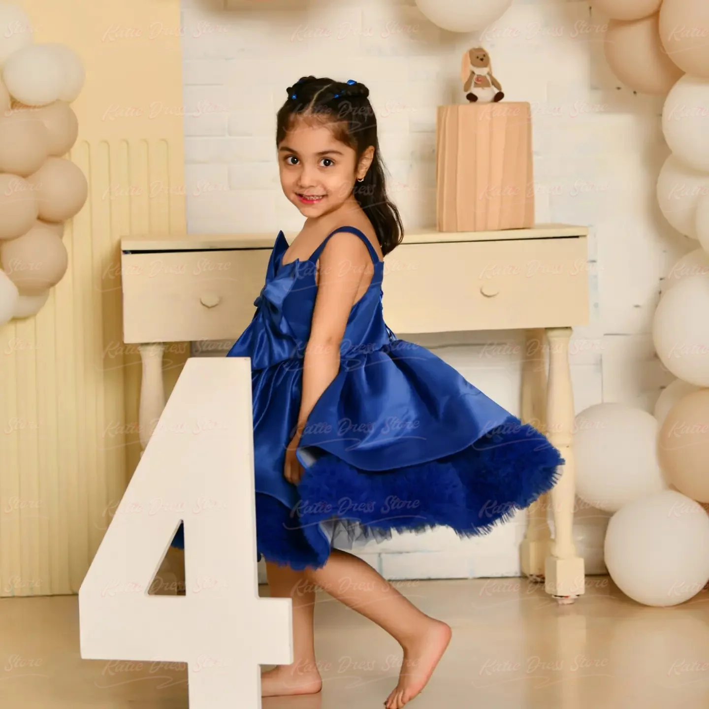 robe-de-demoiselle-d'honneur-bleu-royal-pour-mariage-en-satin-sans-manches-avec-nœud-pour-fete-d'anniversaire-d'enfant-premiere-communion-robe-de-bal-personnalisable