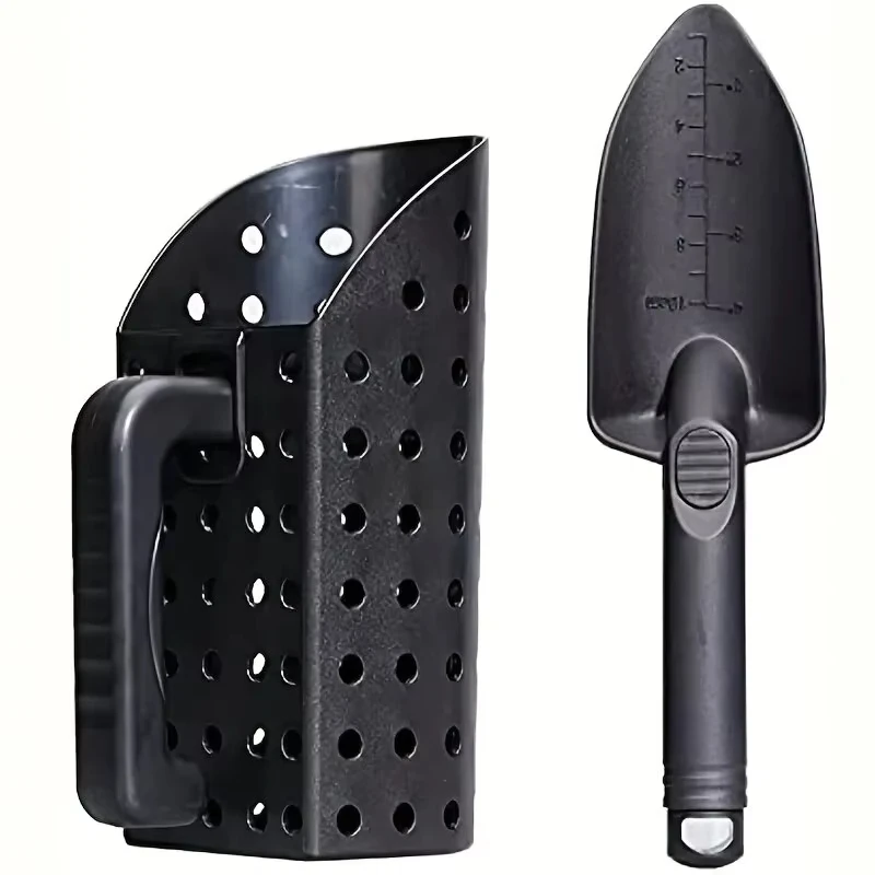 Manual Sand Scoop Shovel for Outdoor Beach Rust Resistant Compact Detecting Sifter Versatile for Underground Metal Detecting
