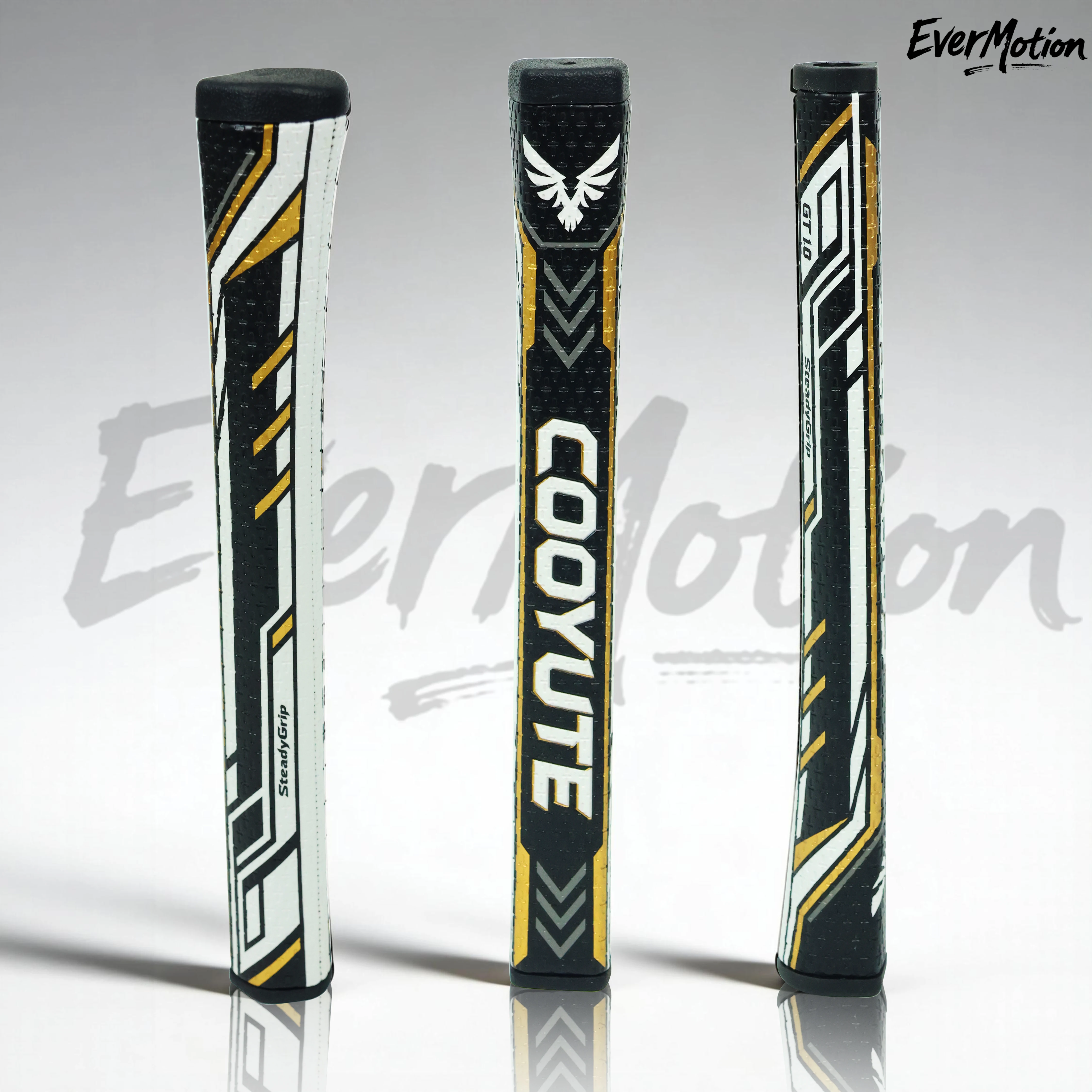 Golf Pistol Putter Rubber Grip 1 pcs - Black-Gold Color Scheme, Dual Sizes Optional, High Durability & Strong Anti-Slip