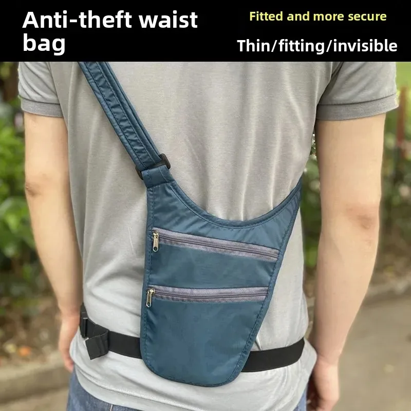 

Lightweight Travel Sports Fanny Pack Unisex Invisible Anti-Theft Passport Document Bag for Running And Outdoor Activities