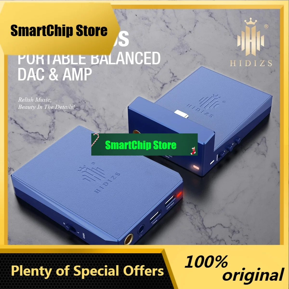SmCpHidizs Dh80 Dh80s Portable Headphone Amplifier Usb Dac Amp Dsd Decoding With Mqa Hifi Audio Dap For Os / Win / Android / Ios