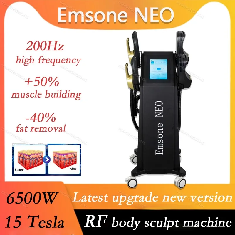 

6500W 15 Tesla EMS RF Body Sculpting Machine Emsone NEO Weight Lose Nova Upgrade Hi-emt Body Contouring Buttock lift Device