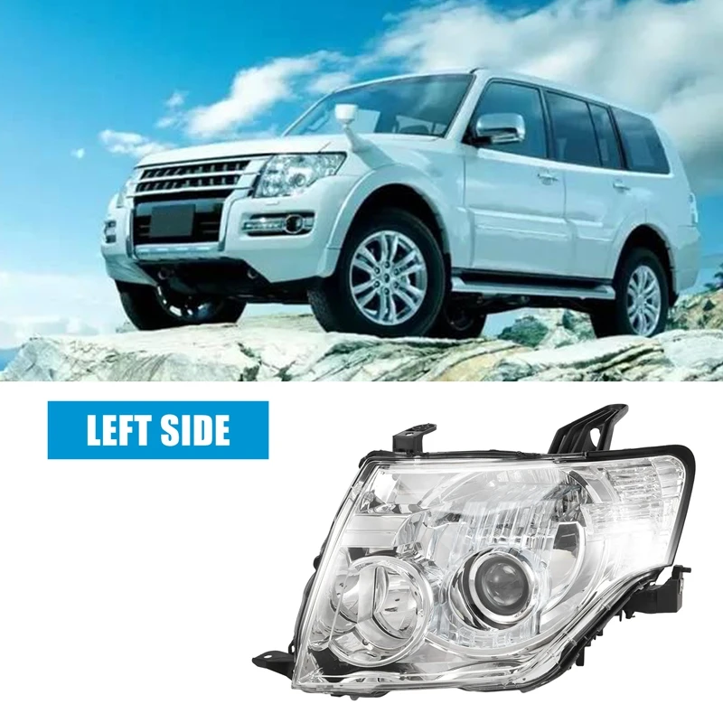 

1 Pcs Car Headlight Head Light Lamp Fog Light For Mitsubishi Pajero V97 V93 V98 V87 For Montero For Shogun V95