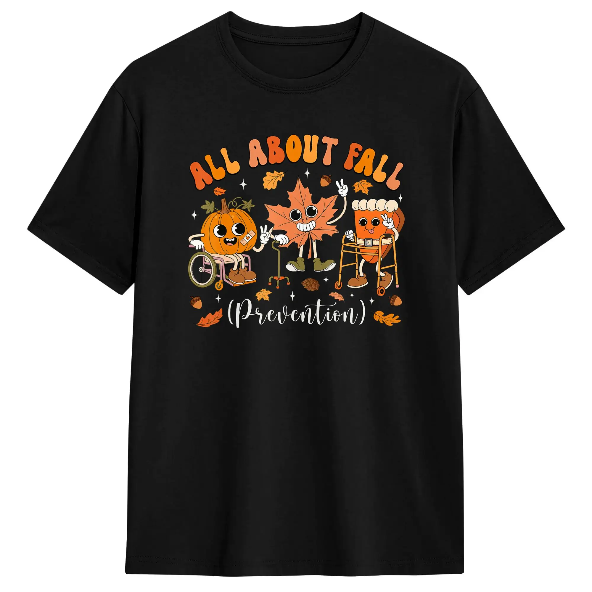 Nurse All About Fall Prevention Fall T Shirt for Men Cotton Novelty T-Shirts Crewneck  Tee Shirt Short Sleeve Clothing Adult