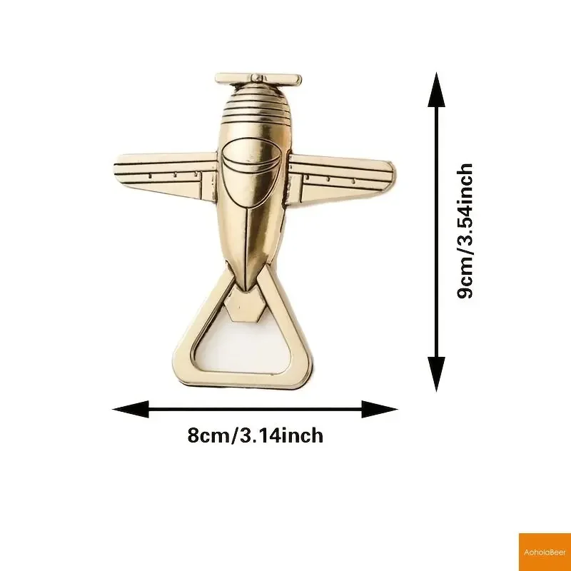 Bronze Helicopter Shape Beer Bottle Opener Personality Alloy Small Wedding Gifts for Guests Bar Decor Openers Kitchen Gadgets