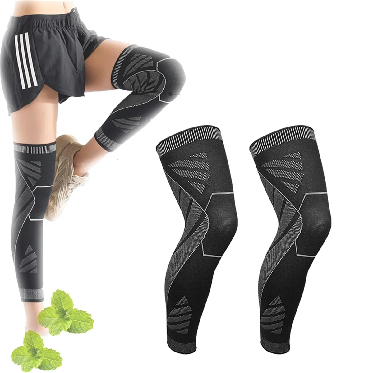 Full Leg Compression, Full Leg Compression Sleeve, Compression Sleeves for Knees and Legs XLJADD