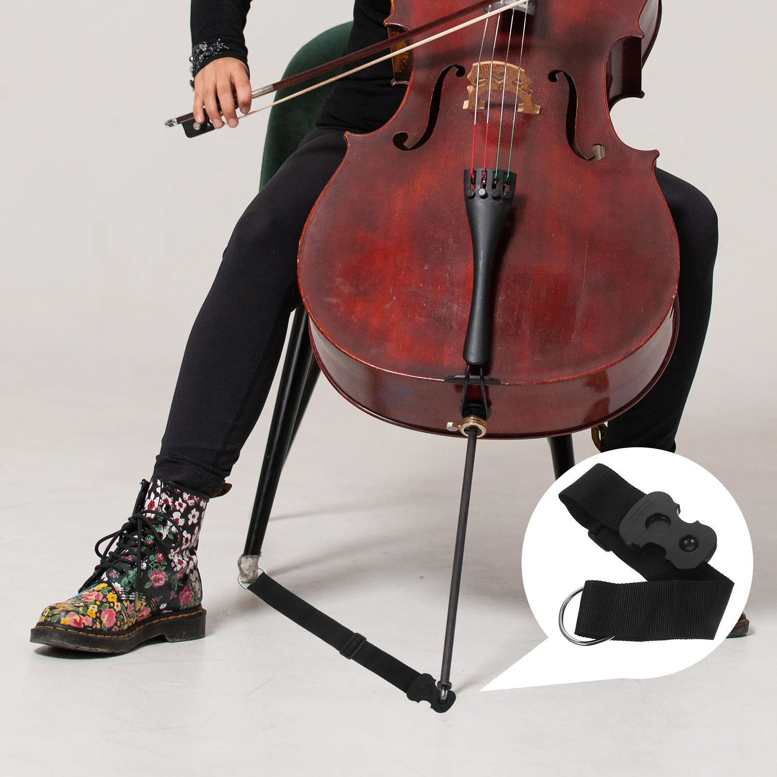 

Shoulder Strap Anti-slip Mat for Cello Coat Hanger Stand Electric Guitar Nylon Webbing Guitars End Pin Holder