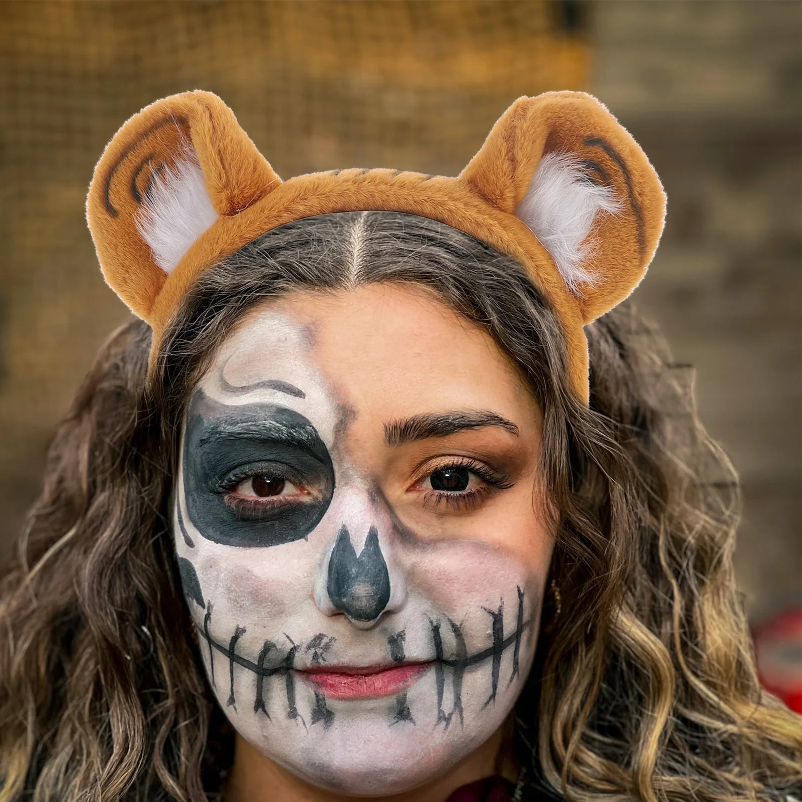 

Tiger Ear Headband Animal Hair Accessories Prop For Girl Photo Party Cartoon Style Comfortable Non Deform Hairstyle Charm