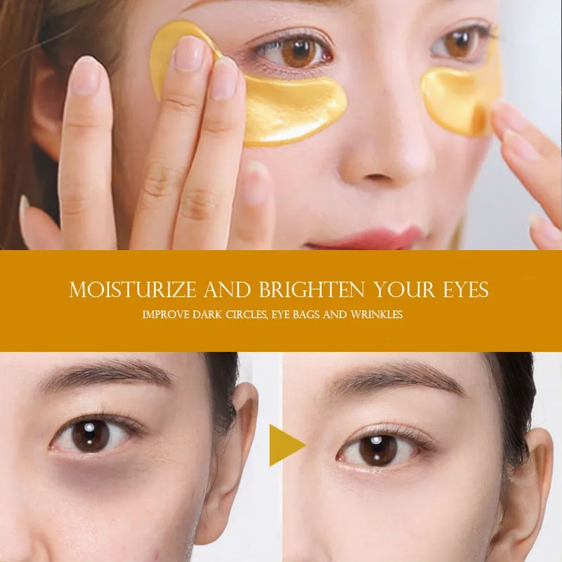 NAD+ & 24K Gold Anti-Aging Eye Masks | Erase Fine Lines, Dark Circles & Puffiness Instantly