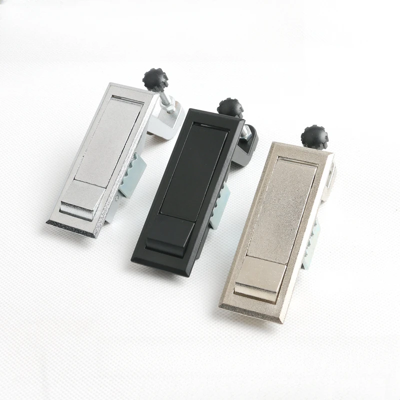 Push Button Lock Zinc Alloy Adjustable Box Case Boiler Flat Industrial Style Locker Switch Hasp Latch For Distribution Box Metal