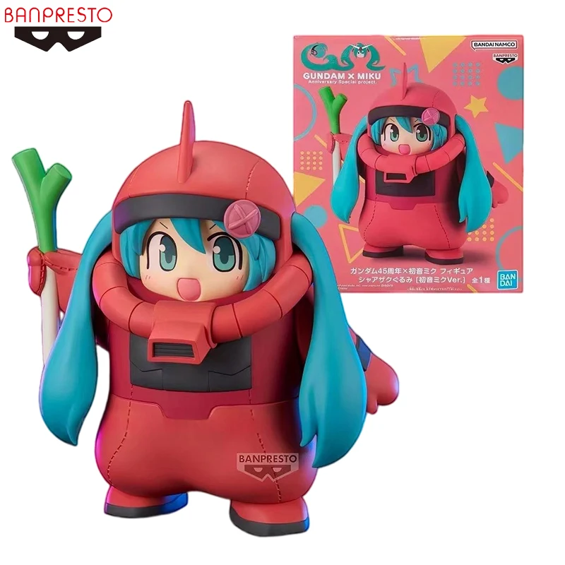 in-stock-original-banpresto-hatsune-miku-gundam-45th-zakugurumi-char's-zaku-pvc-14cm-anime-character-collectible-display-toy