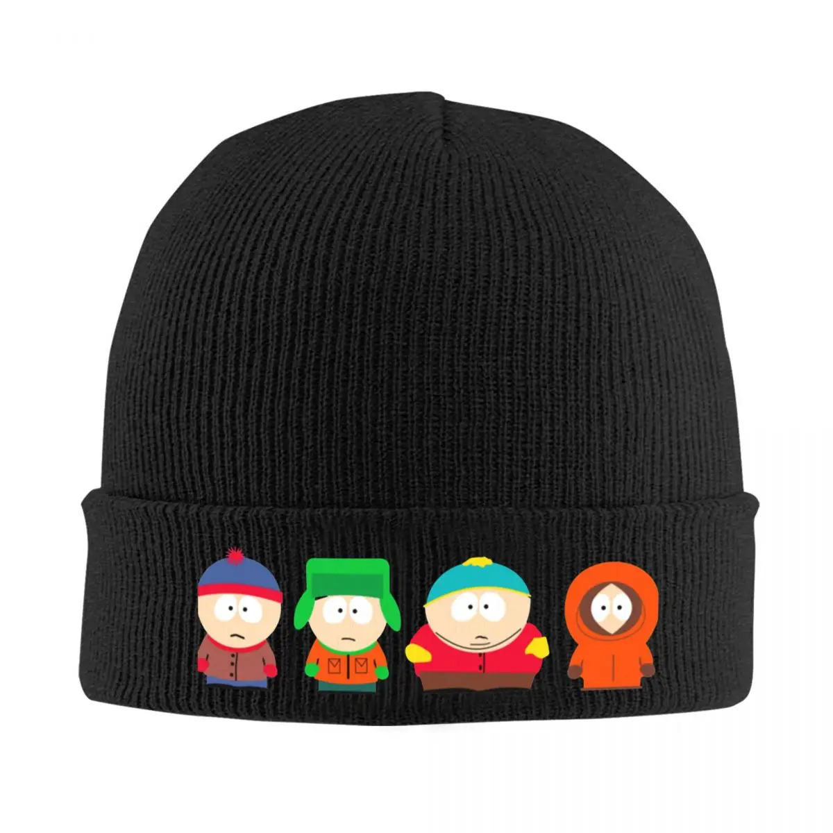 Cute Southparkk Cartoon Hats Autumn Winter Beanie Fashion Anime Cap Female Male Skullcap