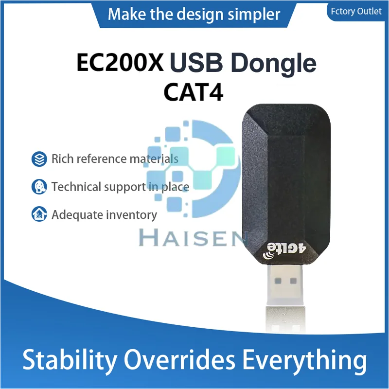 Moduł Haisen Quectel EC200AAUHA Cat.4 LTE z obudową antena bezprzewodowa komunikacja komórkowa USB 4G Dongle EC200A EC200