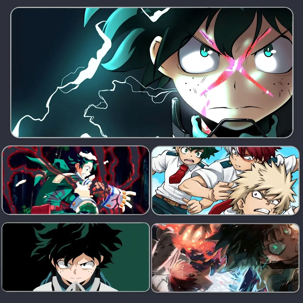 Anime M-My Hero Academia Midoriya Izuku Mousepad Large Gaming Mouse Pad LockEdge Thickened Computer Keyboard Table Desk Mat