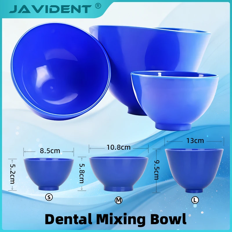 1Set Dental Rubber Bowl Mixing Alginate Plaster Material Soft Rubber Bowl for Mixing Plaster Dental Lab Silicone Mixing Bowl