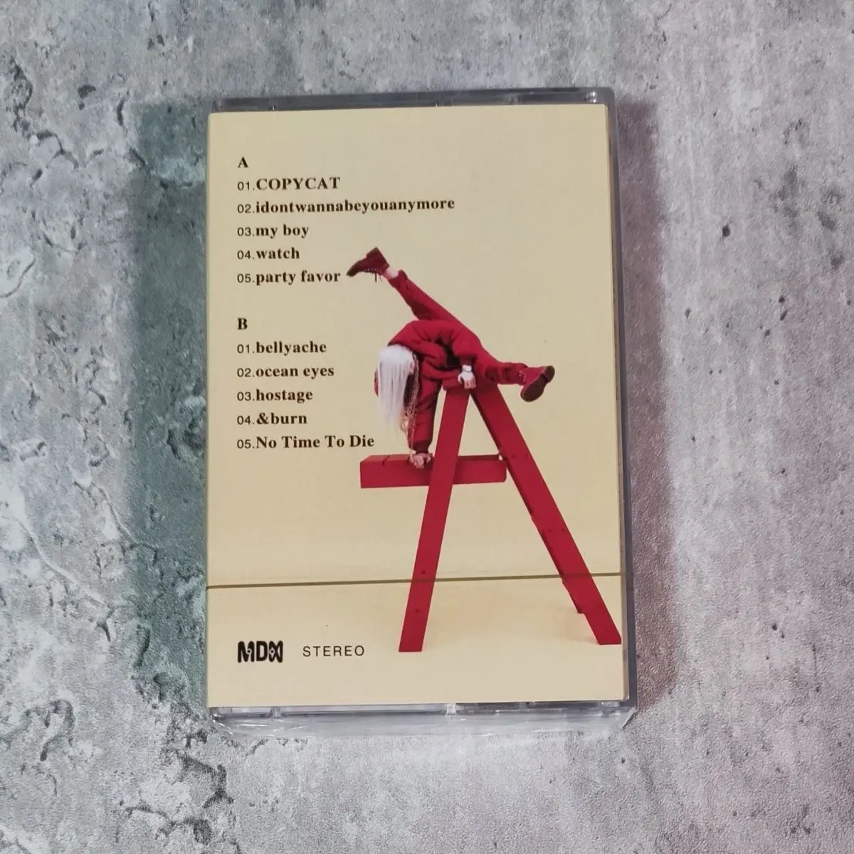 Billie Eilish Special Edition Orange Color Cassette Music Tape Brand New Unopened With Lyrics Booklet Collectors